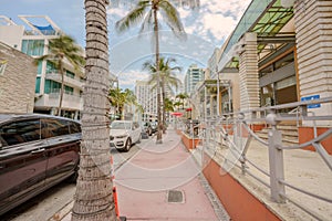 Ocean Drive Miami Beach shot in HDR photo