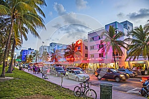 Ocean Drive in South Beach Miami