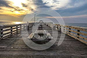 Ocean Fishing Pier In Myrtle Beach South Carolina