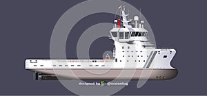 Ocean going platform-support-vessel