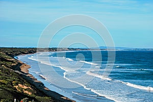 Ocean Grove shore all the way to Point Lonsdale. Victoria, Australia