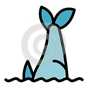 Ocean herring icon vector flat