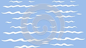 ocean illustration with white wave
