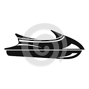 Ocean jet ski icon, simple style