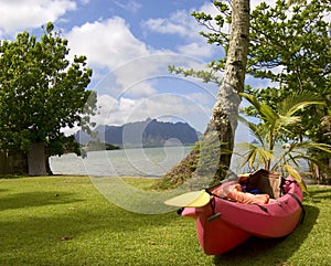 Ocean Kayak at Kaneohe Bay, Hawaii photo