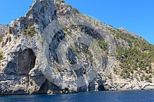 Ocean Landscape Majorcan hidden mountain cove