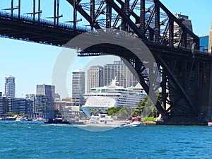 Ocean liner berthed at Sydney, NSW, Australia