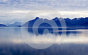 Ocean, Mountain, Sky. Layers Alaska