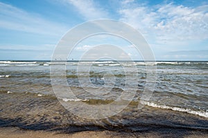 The ocean in North Carolina on the Outer Banks.