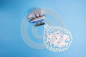 ocean is overfished concept image