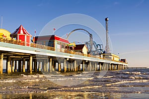 Ocean Pier with Amusment Park