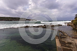 Ocean Pool Winter storm