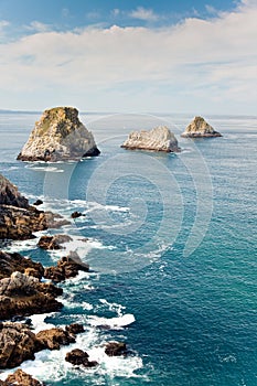 Ocean rocky coastline