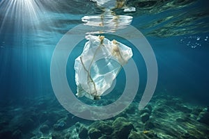 Ocean\'s Plight: Plastic Harming Marine Life and Amplifying Environmental Impact. Generative AI