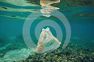 Ocean\'s Plight: Plastic Harming Marine Life and Amplifying Environmental Impact. Generative AI