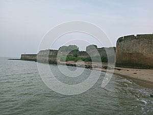 Ocean side fort  in gujrat