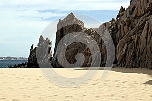 Ocean side rock formation Cabo San Lucas, Mexico