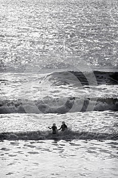 Ocean Silhouette Girls