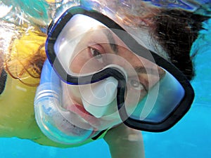 Ocean snorkeler