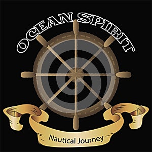 Ocean Spirit Nautical Journey T-shirt Graphics Vector