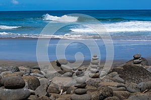 Ocean and Stacked Stones