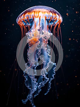 Ocean Symphony: Vibrant Jellyfish Ballet