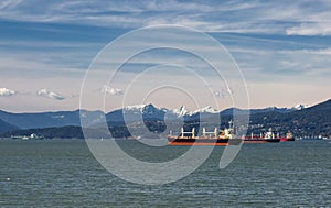 Ocean Tankers in Vancouver Harbor