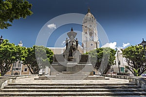 Statue to Simon Bolivar in Plaza Simon Bolivar