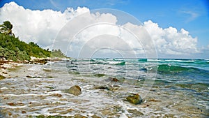 Ocean view on the beach in Cancun