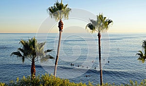 Ocean view below Heisler Park Laguna Beach, California.