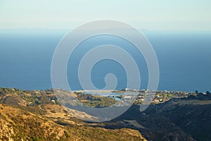 Ocean view and geology, Malibu, CA