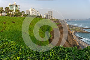 Ocean view from Miraflores Lima Peru