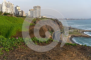 Ocean view from Miraflores Lima Peru