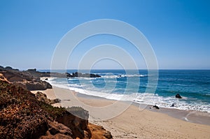 Ocean view from the scenic California Pacific Coast Highway