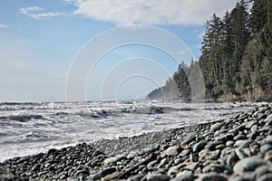 Ocean view of the west coast of Canada