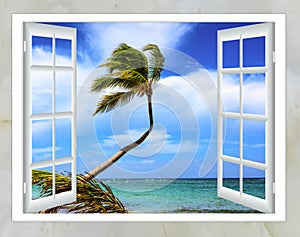 Ocean view window