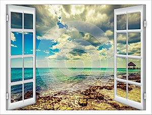 Ocean view window