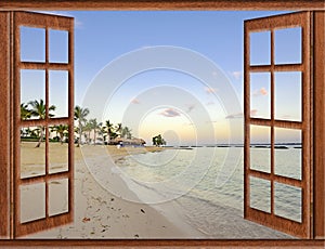 Ocean view window