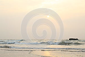 Ocean Water Tides at Sunrise