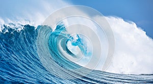 Ocean Wave giant splashing water