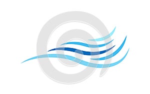Ocean wave icon object isolated on white background vector
