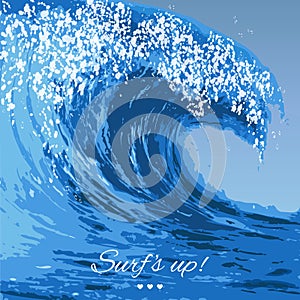 Ocean wave illustration