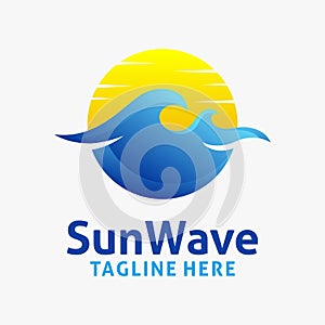 Ocean wave logo design