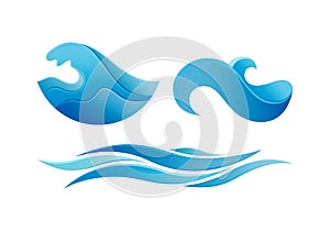 Ocean Wave Logo Design photo