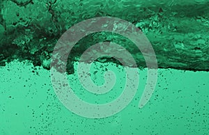 Ocean wave spray at boat window