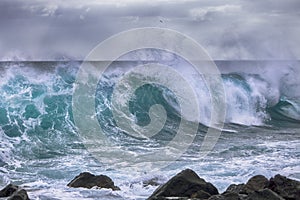 Ocean Wave in stormy weather