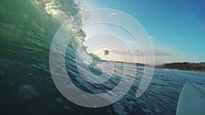 Ocean wave surfing