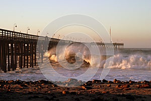 Ocean Wave Ventura Pier photo