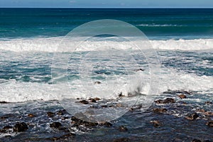 Ocean Waves Along the Maui Coast