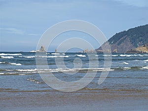 Ocean Waves Approaching the Shoreline